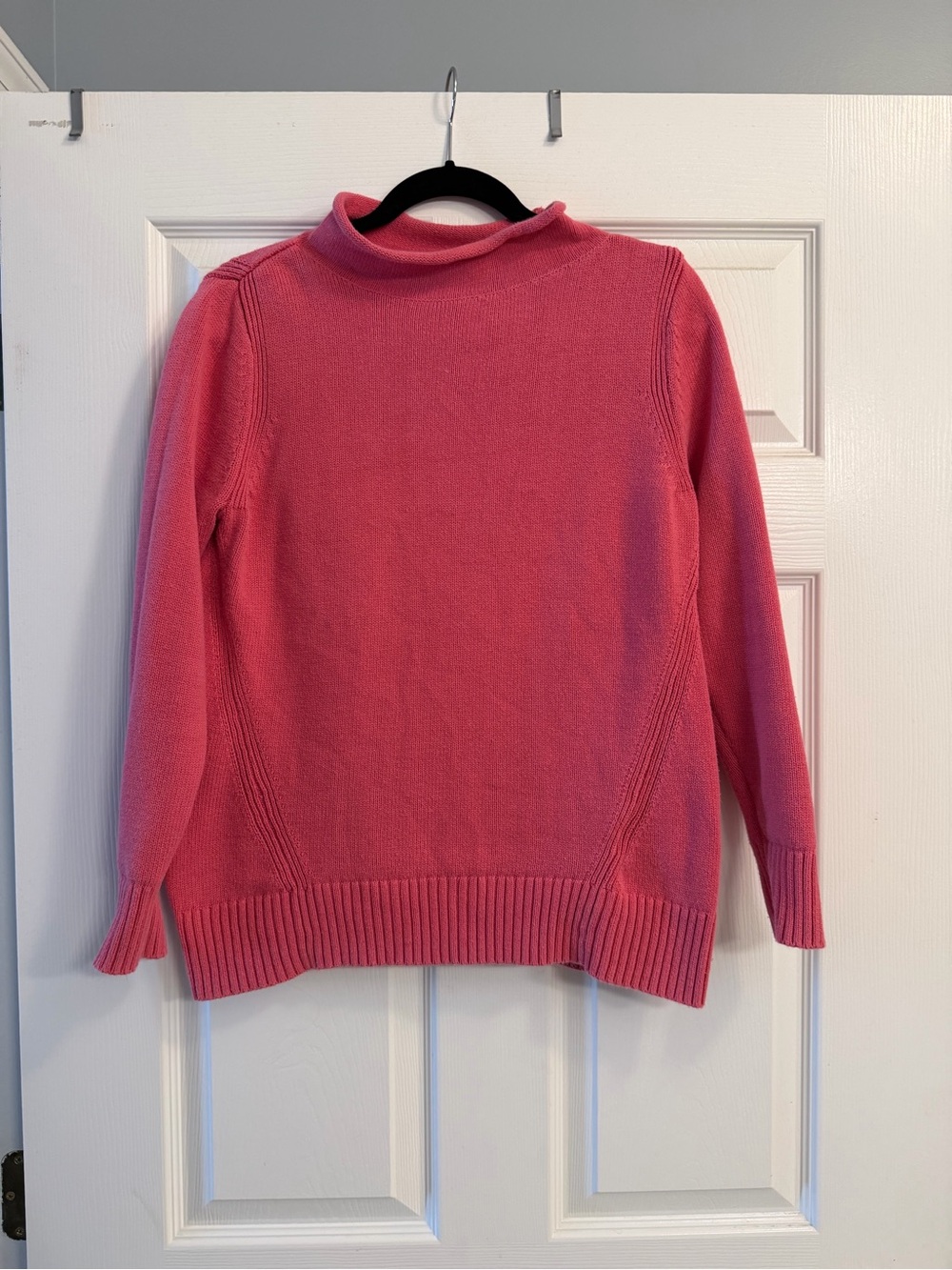 Kendra Scott Coral Pink Turtleneck Sweater